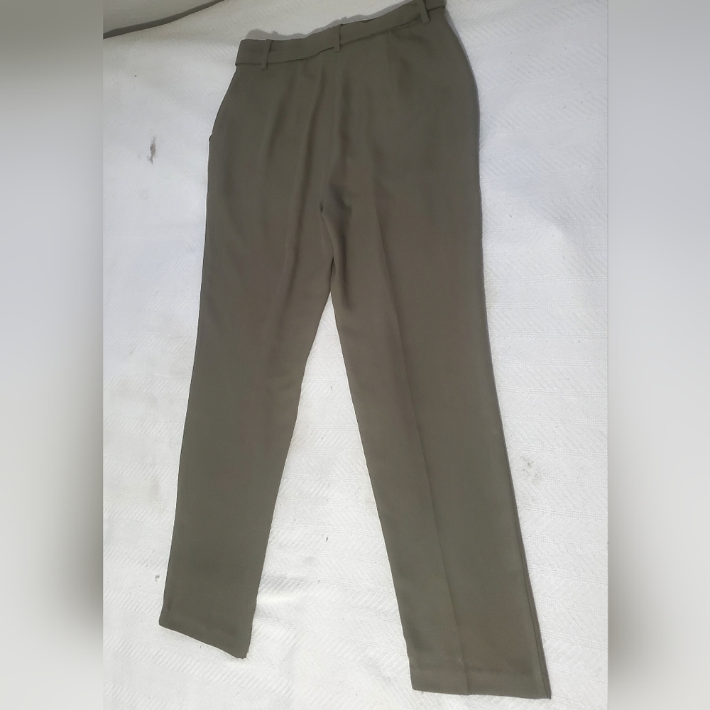 Forever 21 Contemporary Women Small Olive Green Tie Front Pants